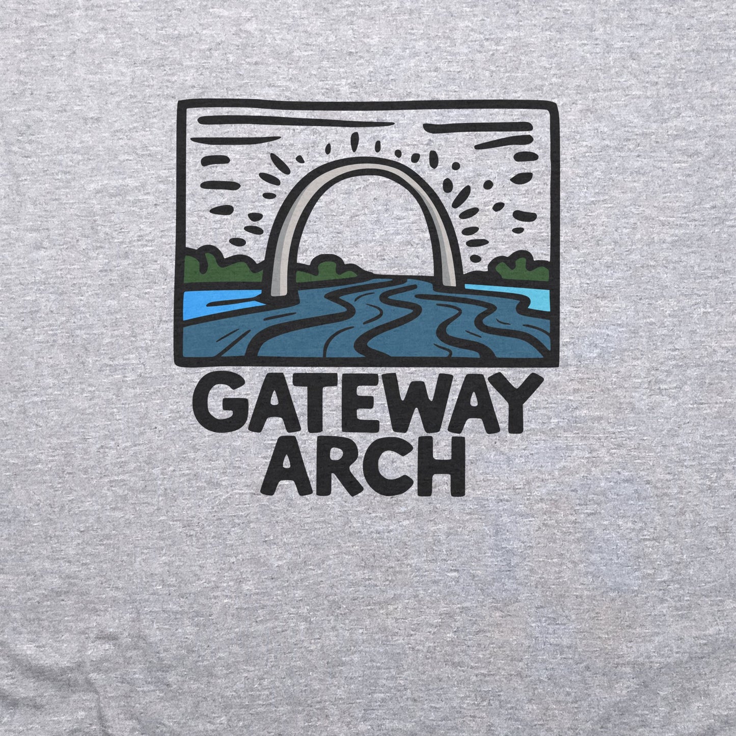 Gateway Arch National Park T-Shirt Adventure and Outdoors Themed T-Shirt