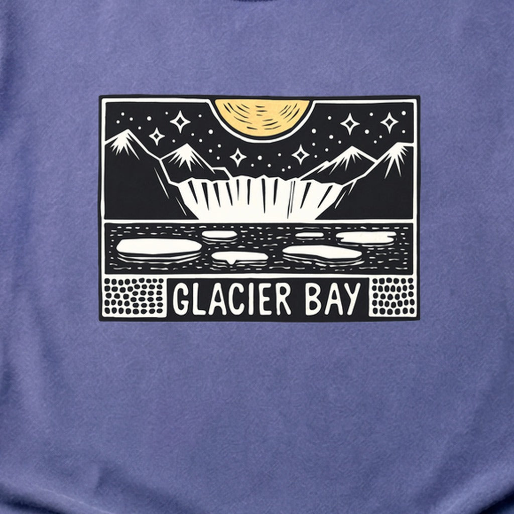 Glacier Bay at Night Cotton T-Shirt