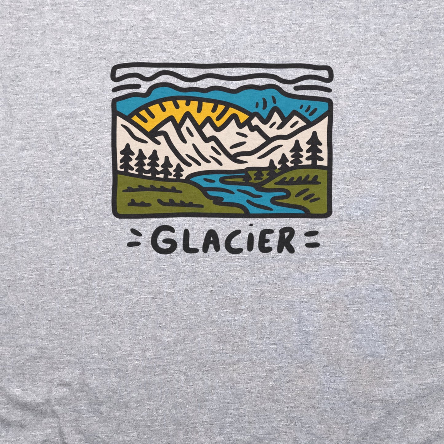 Glacier National Park T-Shirt Adventure and Outdoors Themed T-Shirt