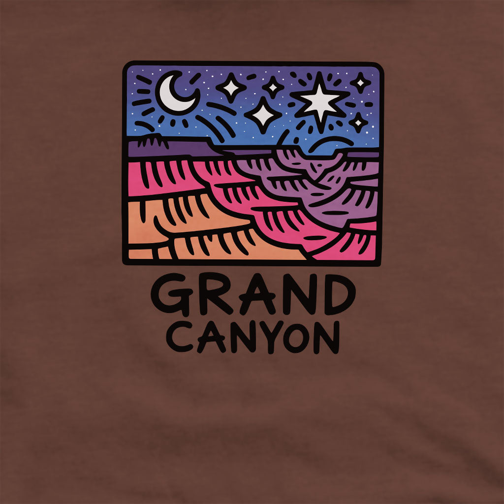 Grand Canyon at Night Crewneck Sweatshirt Adventure and Outdoors Themed Sweatshirt