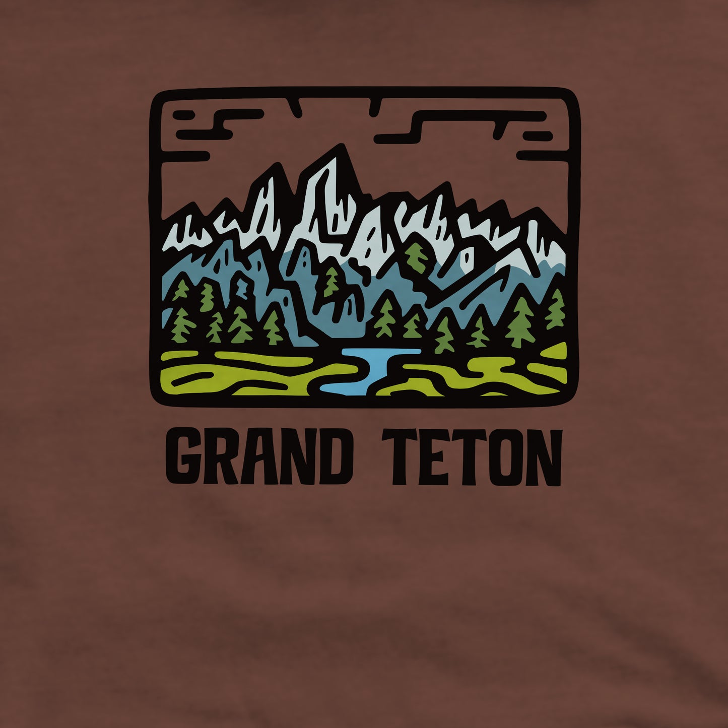 Grand Teton National Park Crewneck Sweatshirt Adventure and Outdoors Themed Sweatshirt