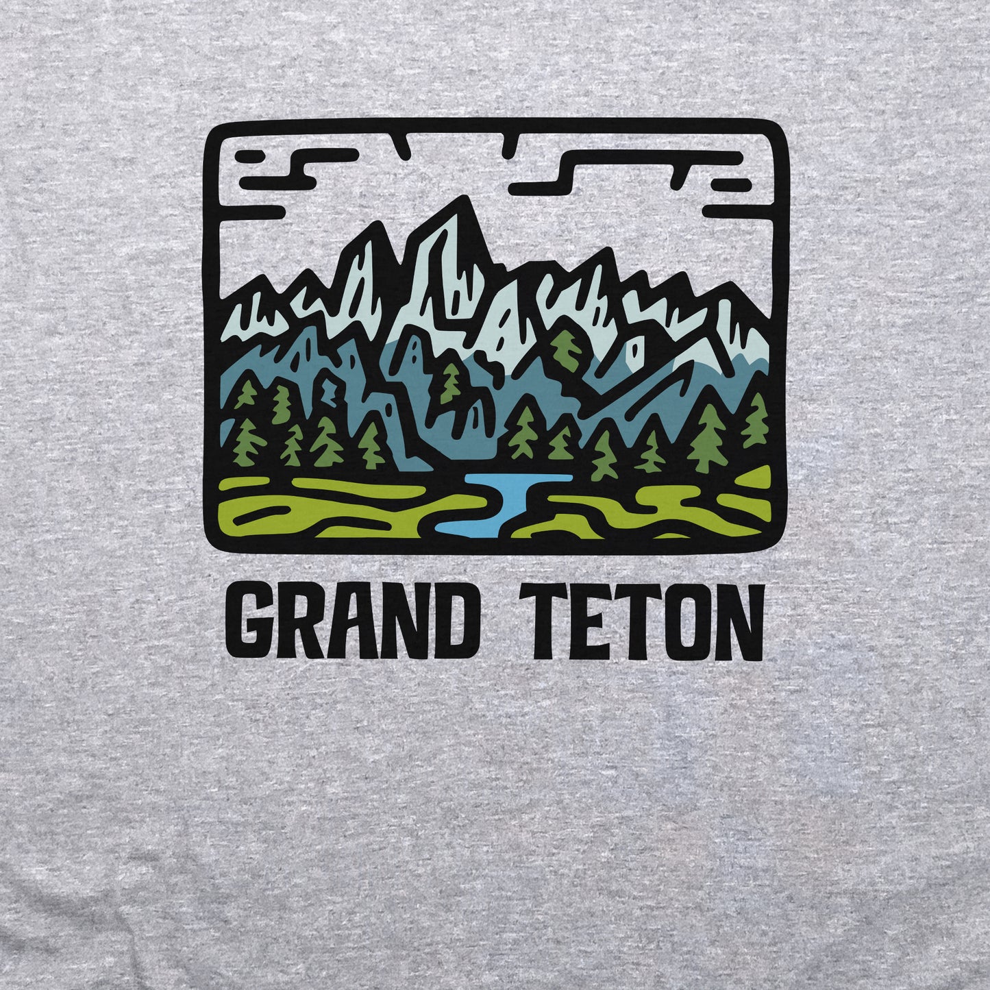 Grand Teton National Park Crewneck Sweatshirt Adventure and Outdoors Themed Sweatshirt