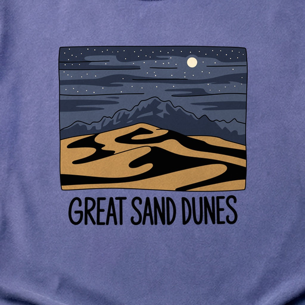 Great Sand Dunes at Night Cotton T-Shirt