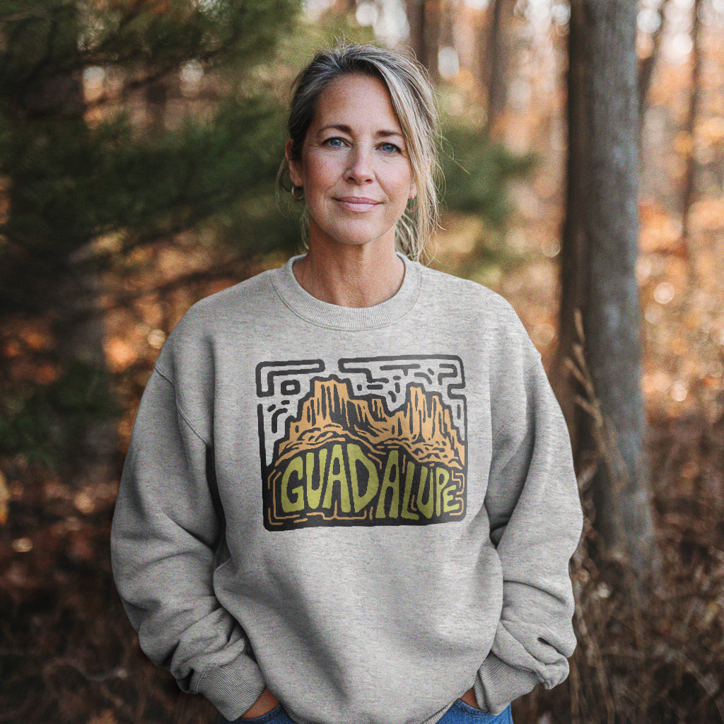 Guadalupe National Park Crewneck Sweatshirt Adventure and Outdoors Themed Sweatshirt