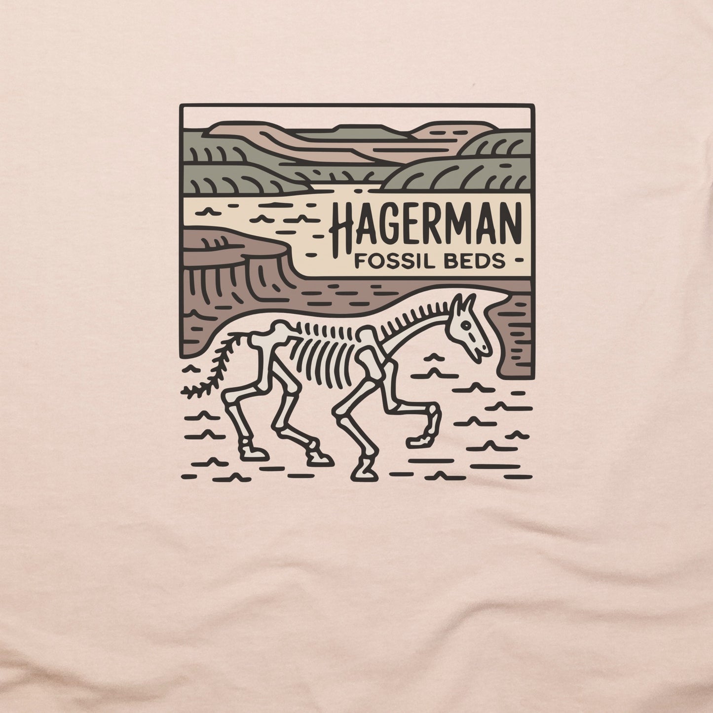 Hagerman Fossil Beds National Monument T-Shirt Adventure and Outdoors Themed T-Shirt