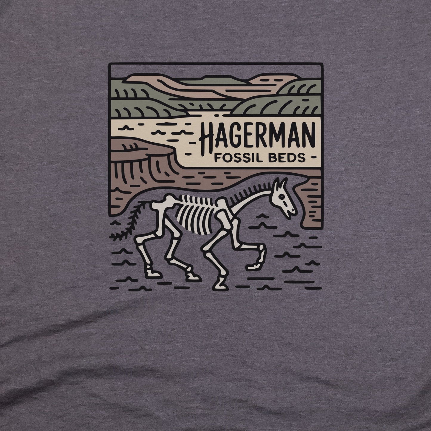Hagerman Fossil Beds National Monument T-Shirt Adventure and Outdoors Themed T-Shirt