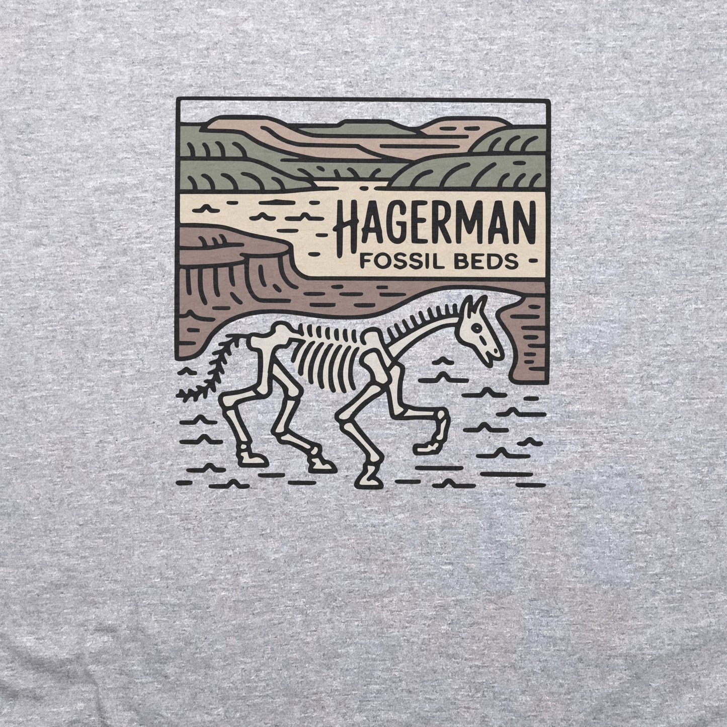 Hagerman Fossil Beds National Monument T-Shirt Adventure and Outdoors Themed T-Shirt
