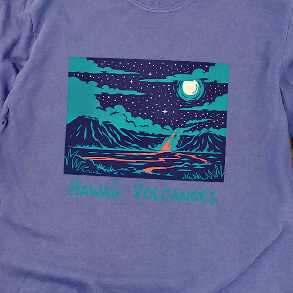 Hawaii Volcanoes at Night Premium Long Sleeve