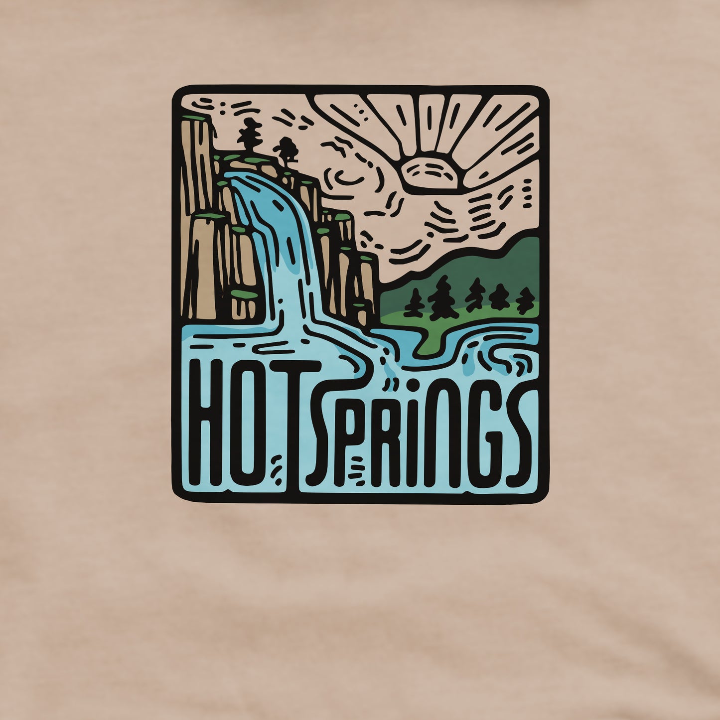 Hot Springs National Park Crewneck Sweatshirt Adventure and Outdoors Themed Sweatshirt