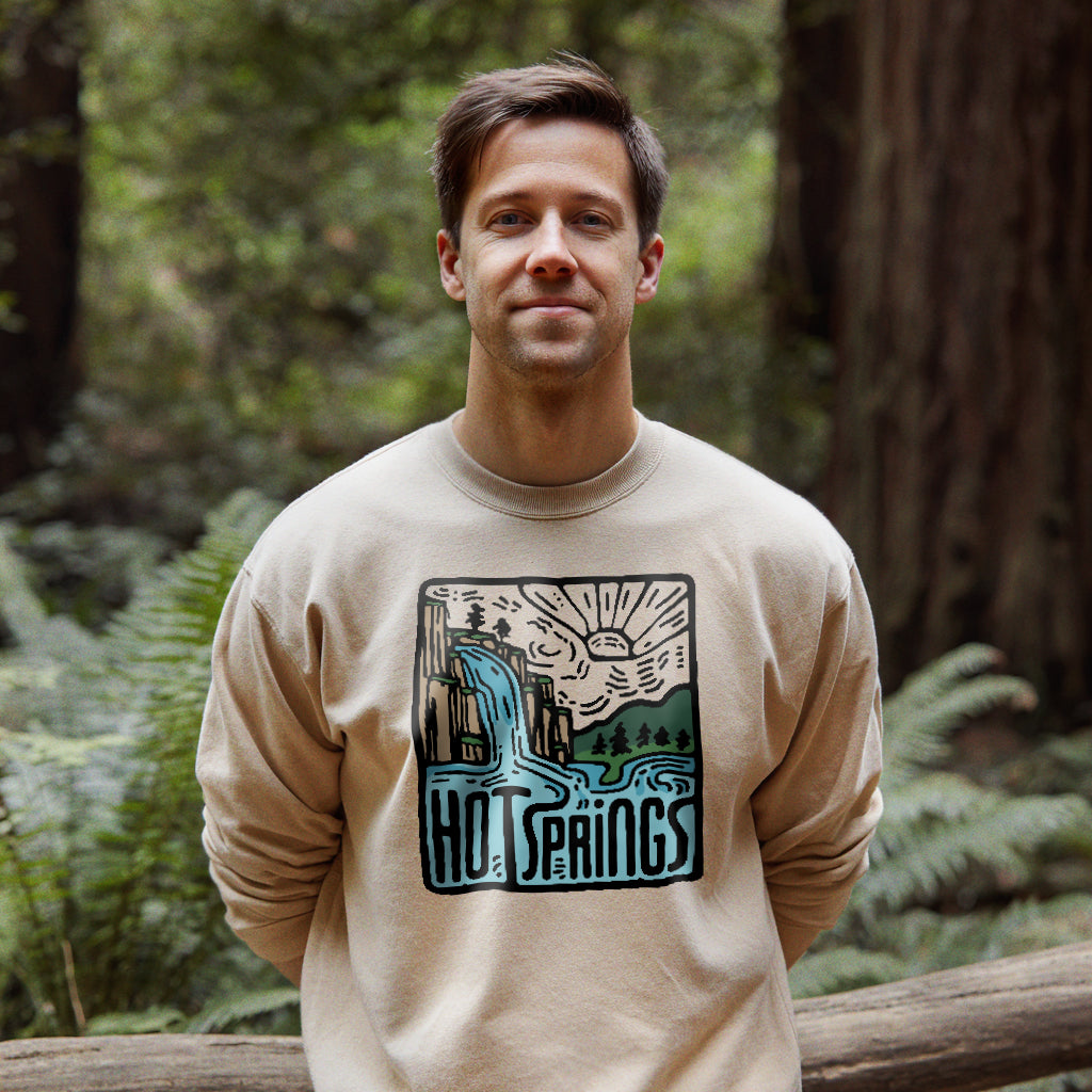 Hot Springs National Park Crewneck Sweatshirt Adventure and Outdoors Themed Sweatshirt