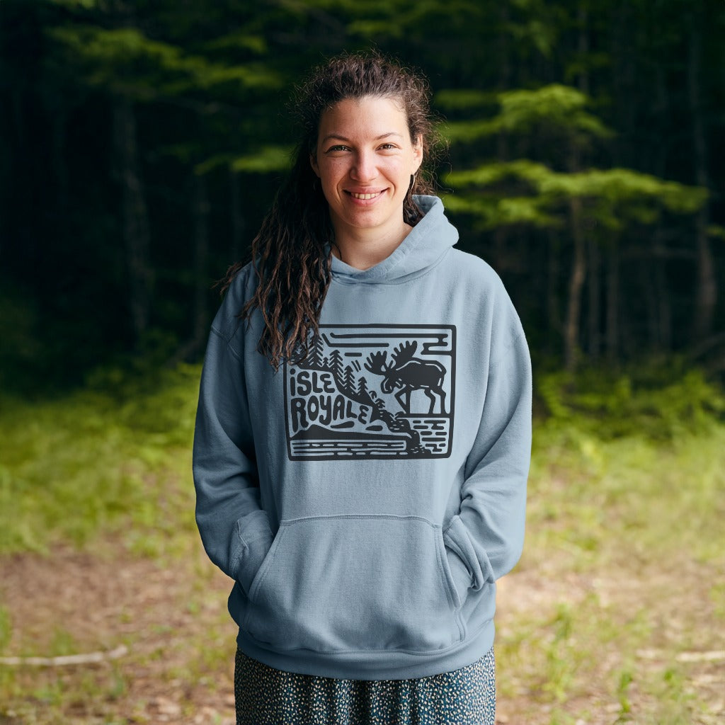 Isle Royale National Park Hoodie Adventure and Outdoors Themed Hoodie
