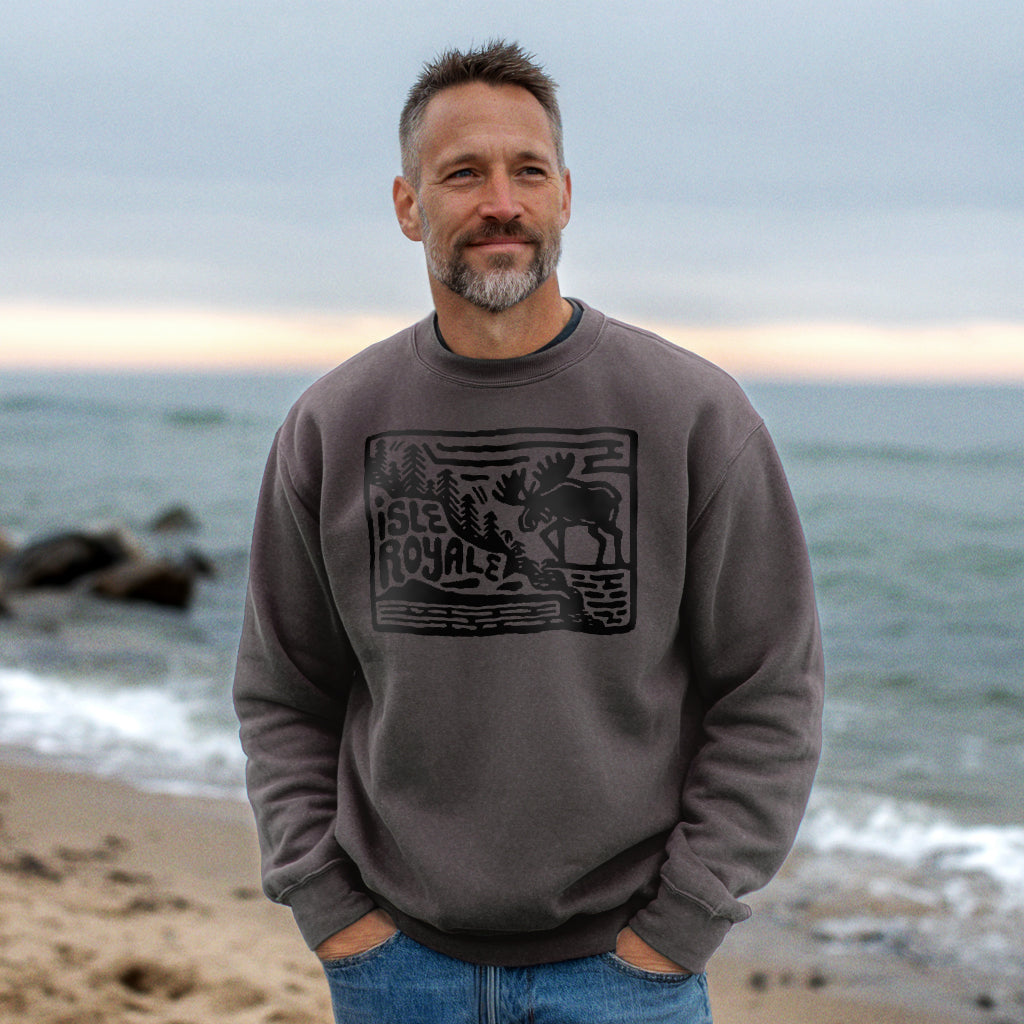 Isle Royale National Park Crewneck Sweatshirt Adventure and Outdoors Themed Sweatshirt