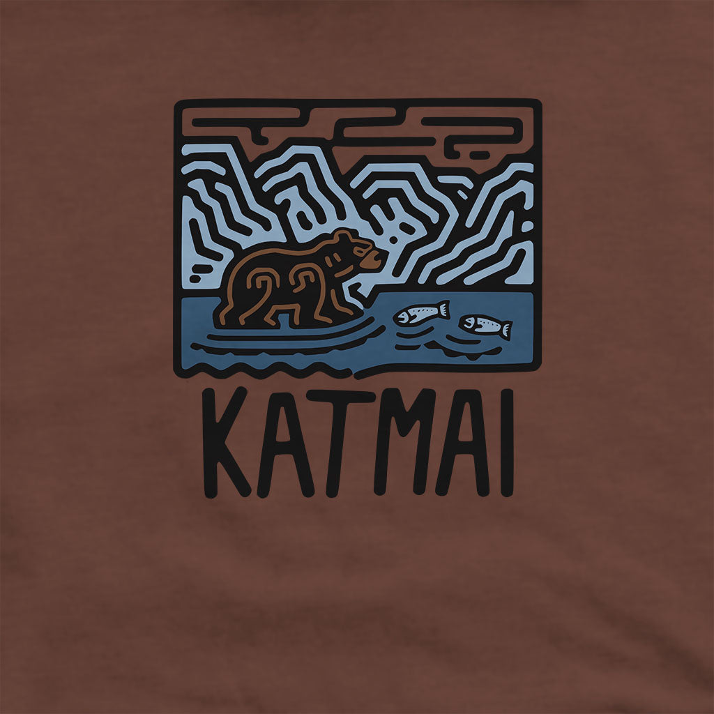 Katmai National Park Hoodie Adventure and Outdoors Themed Hoodie