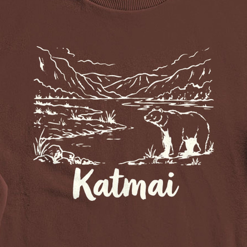 Katmai Line Drawing Crewneck Sweatshirt