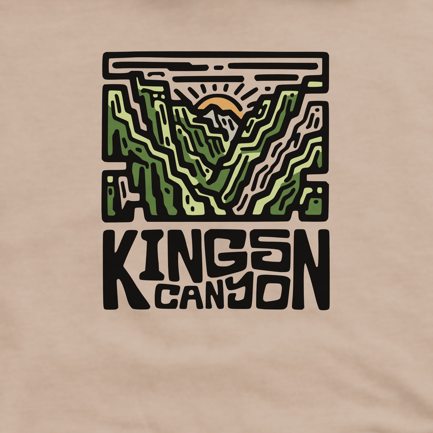 Kings Canyon National Park Crewneck Sweatshirt Adventure and Outdoors Themed Sweatshirt