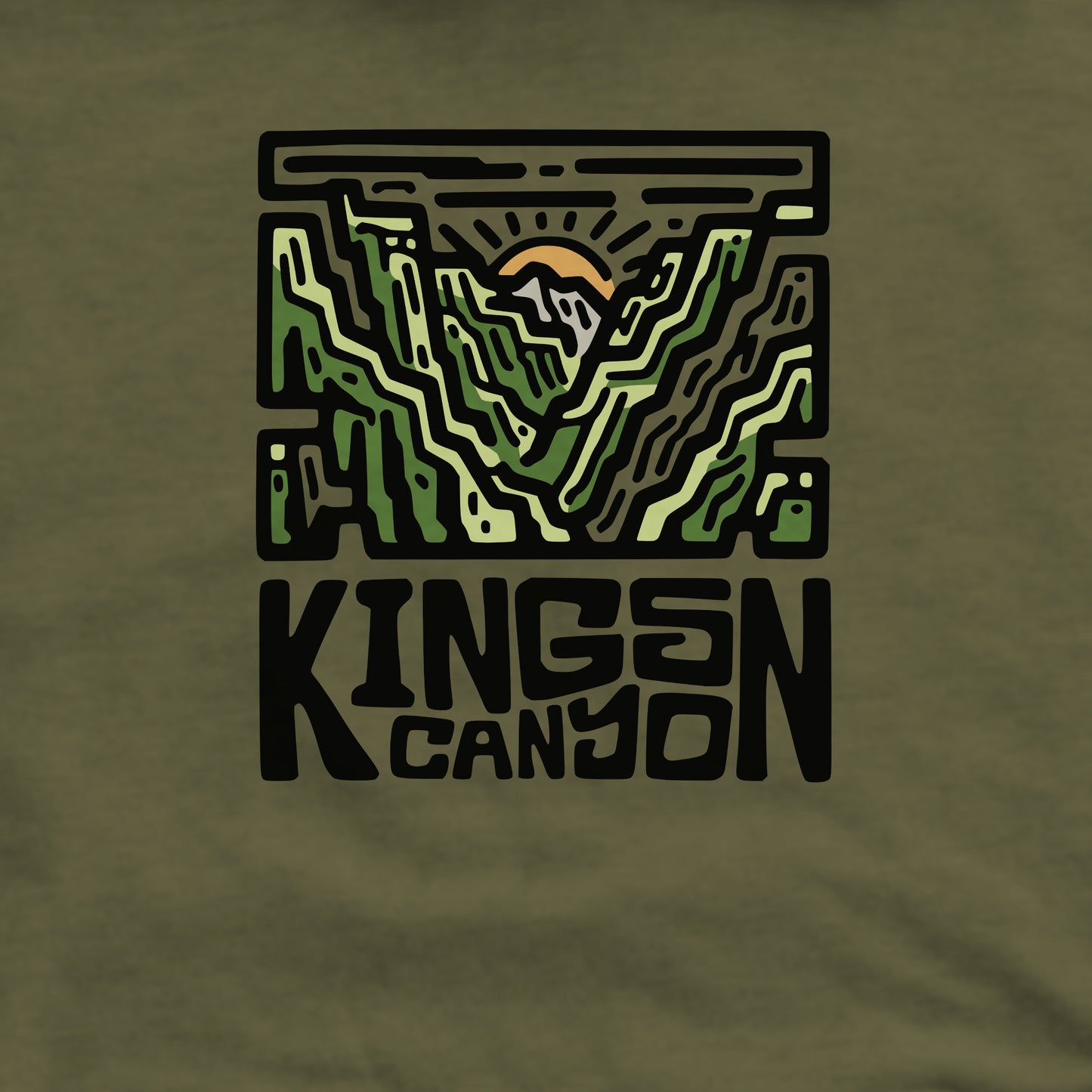 Kings Canyon National Park Crewneck Sweatshirt Adventure and Outdoors Themed Sweatshirt
