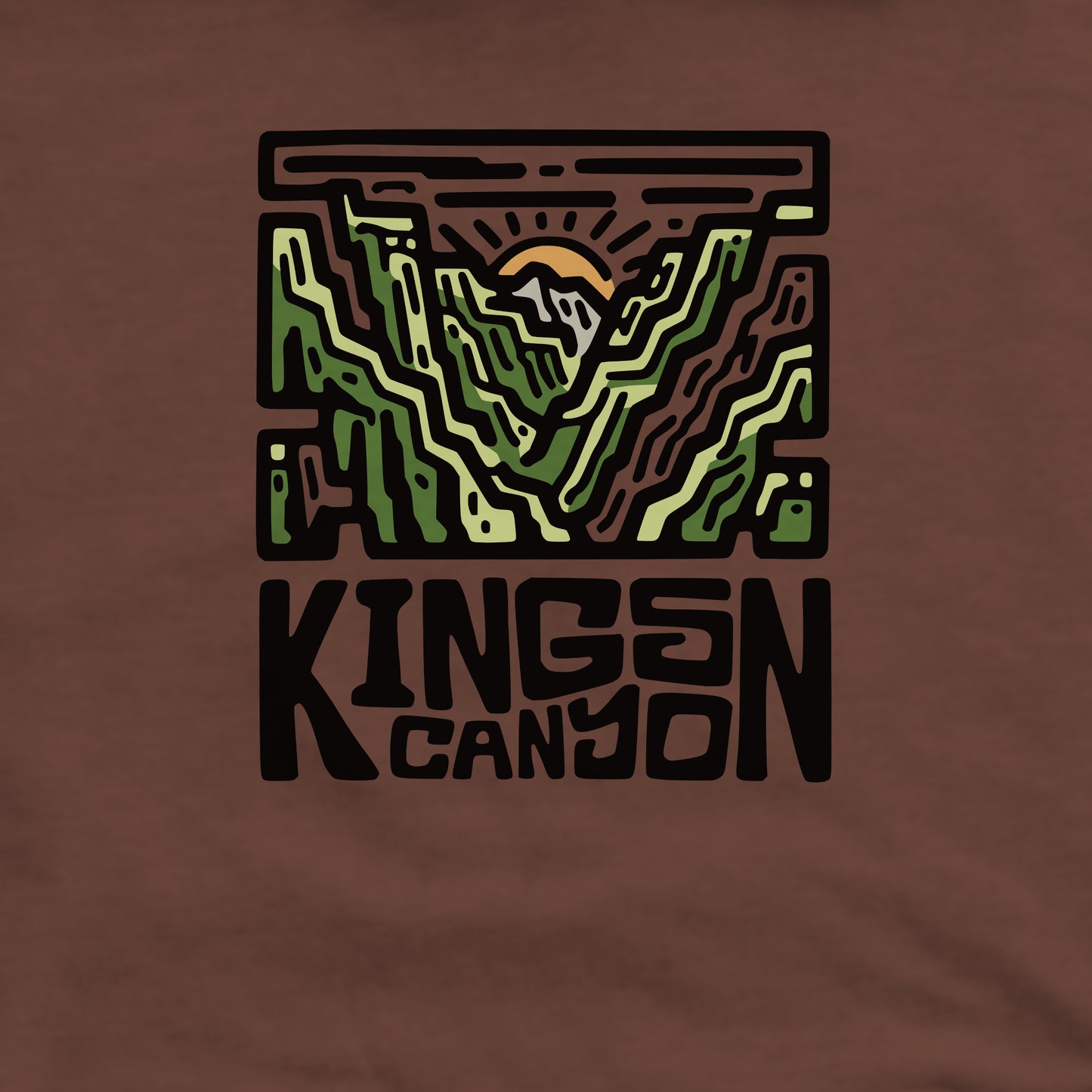 Kings Canyon National Park Crewneck Sweatshirt Adventure and Outdoors Themed Sweatshirt
