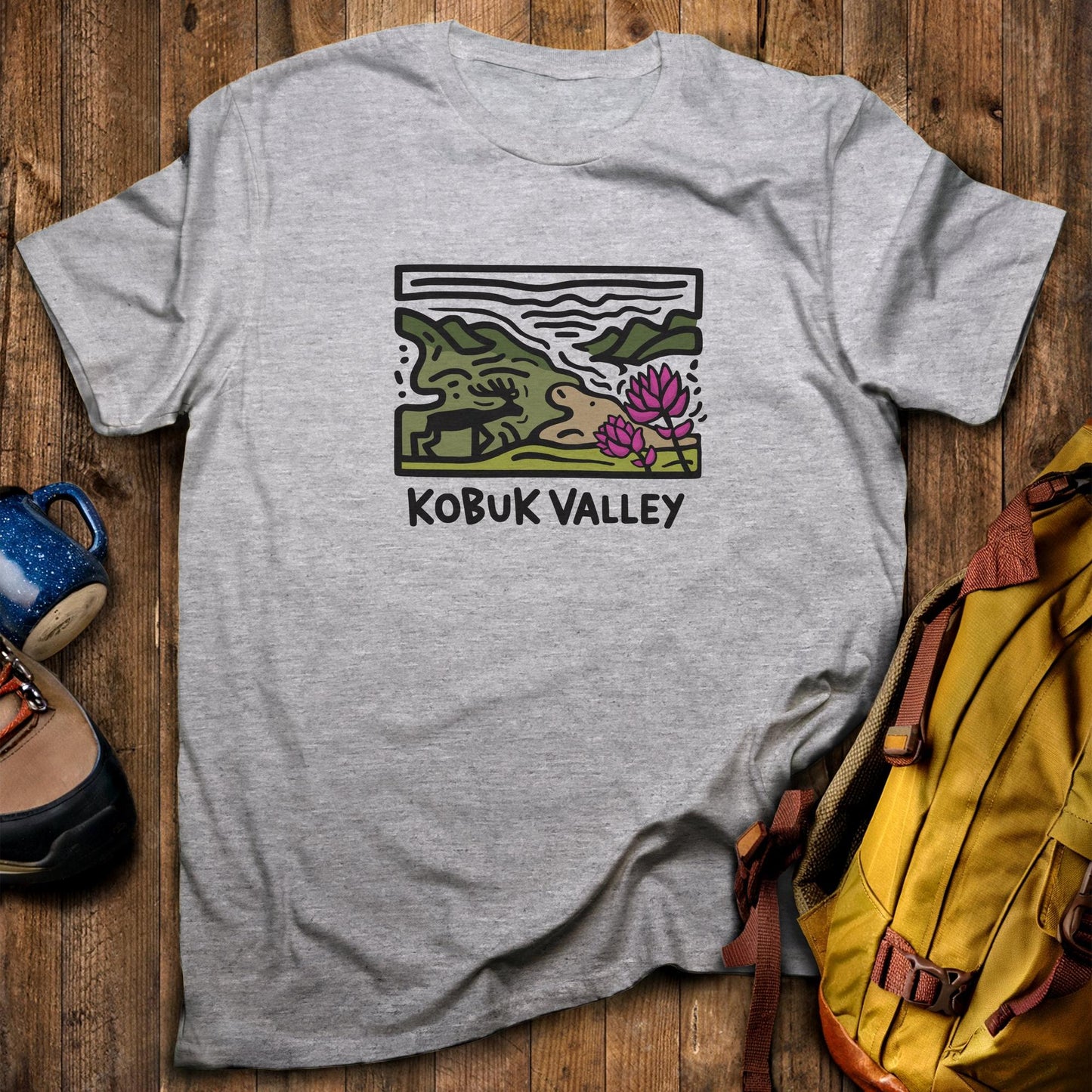 Kobuk Valley National Park T-Shirt Sport Grey Adventure and Outdoors Themed T-Shirt