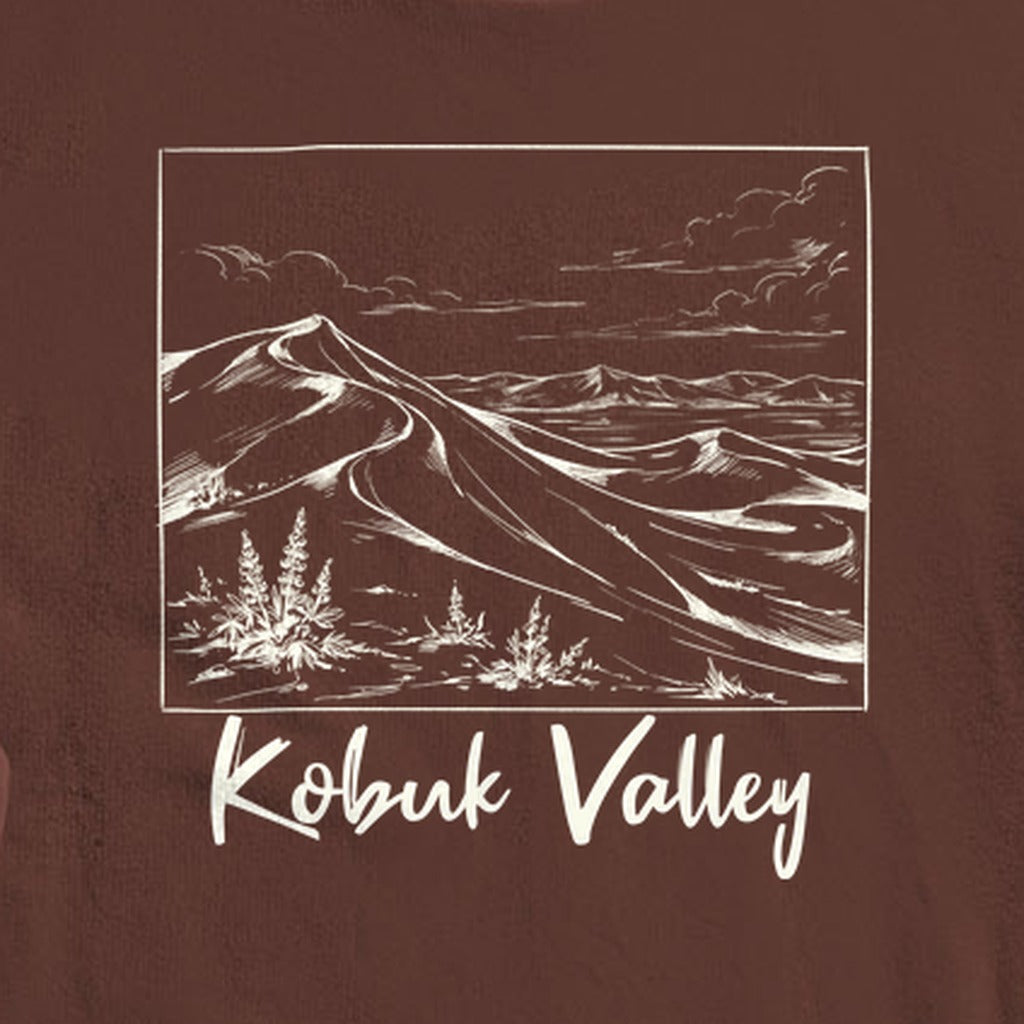 Kobuk Valley Line Drawing Crewneck Sweatshirt