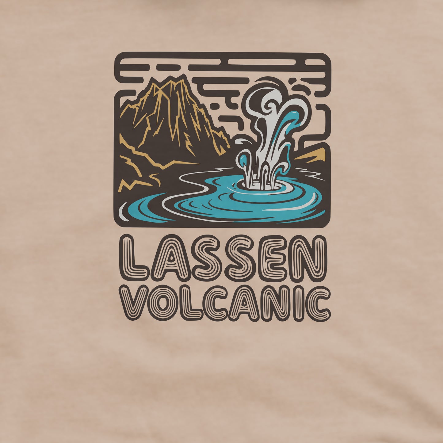 Lassen Volcanic National Park Crewneck Sweatshirt Adventure and Outdoors Themed Sweatshirt