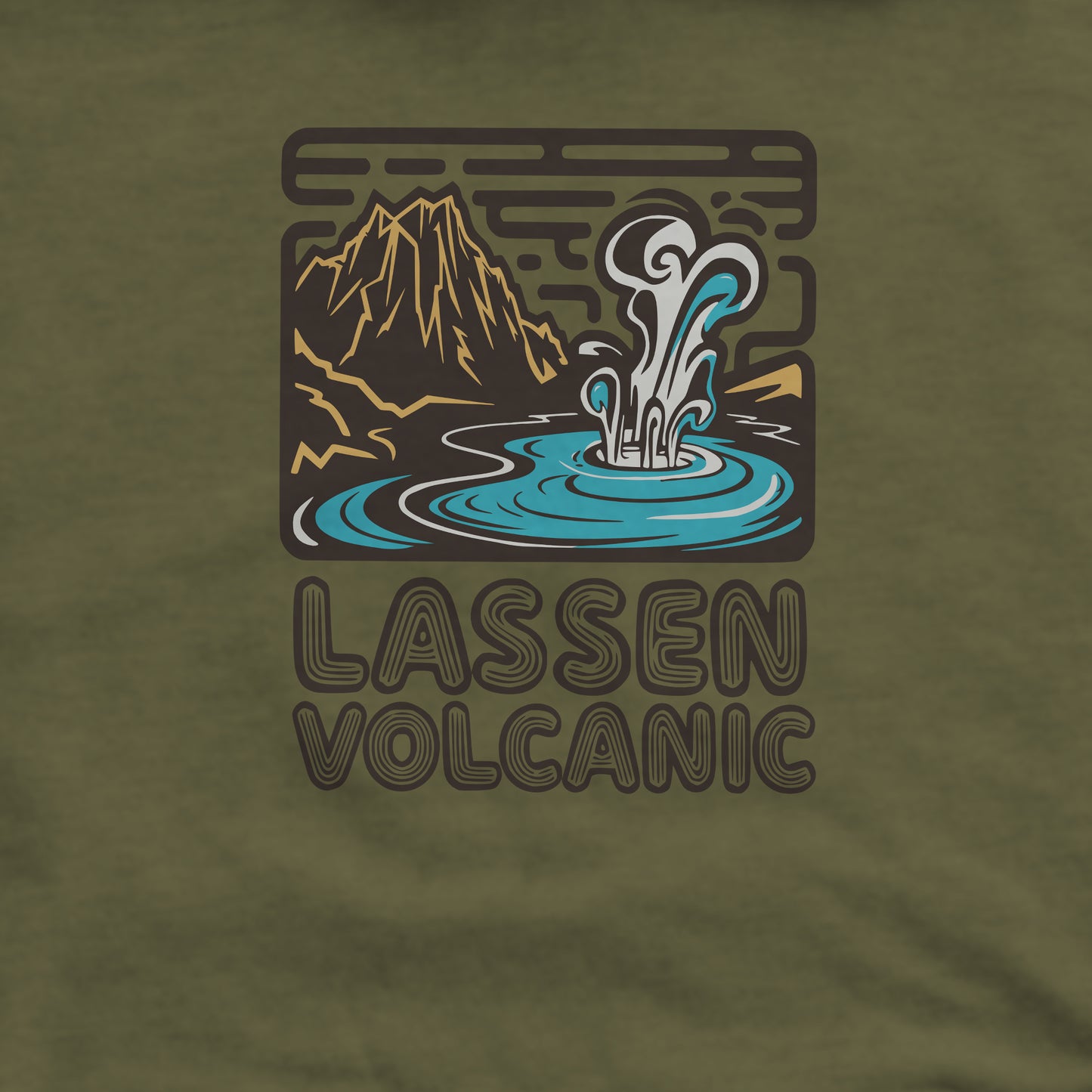 Lassen Volcanic National Park Crewneck Sweatshirt Adventure and Outdoors Themed Sweatshirt