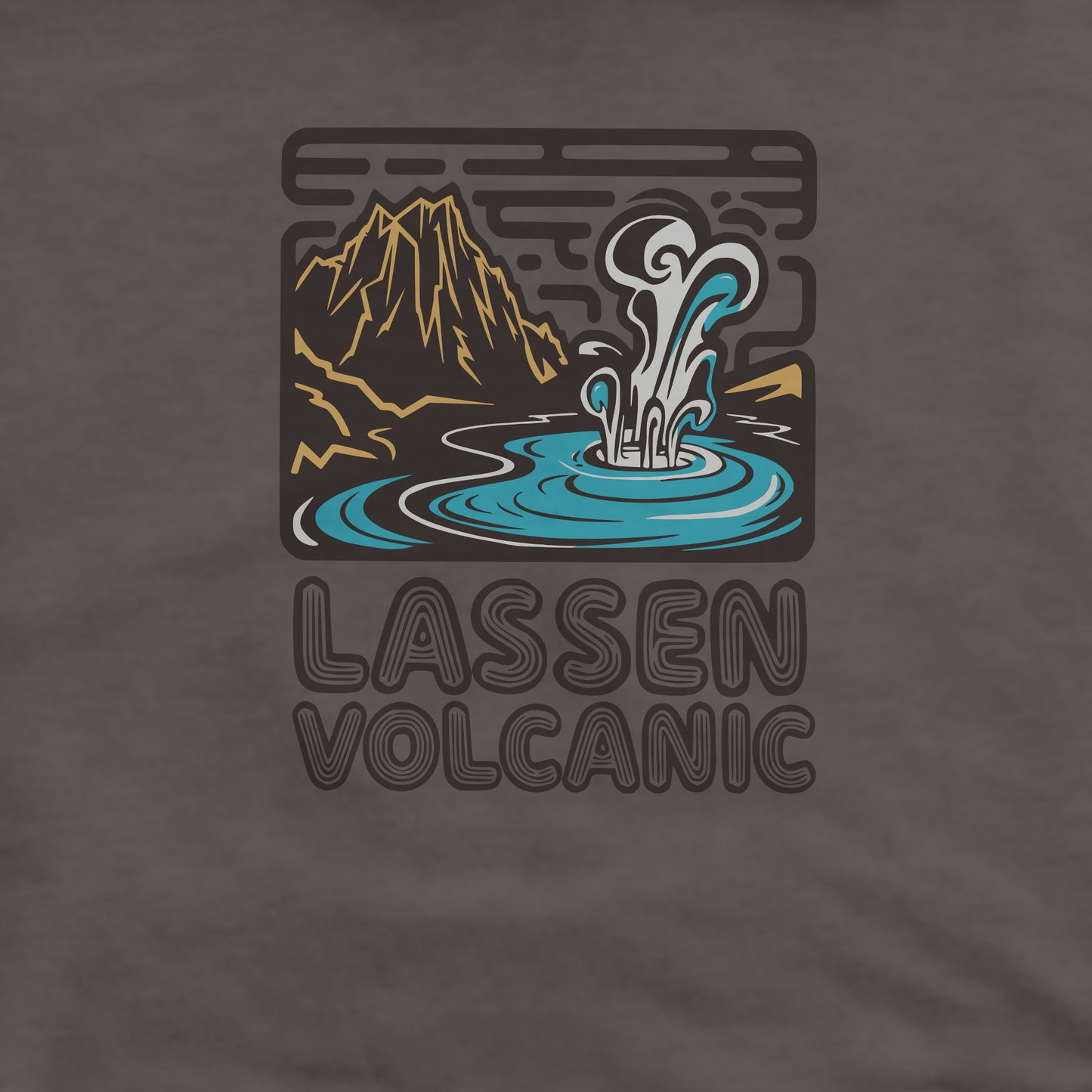 Lassen Volcanic National Park Crewneck Sweatshirt Adventure and Outdoors Themed Sweatshirt