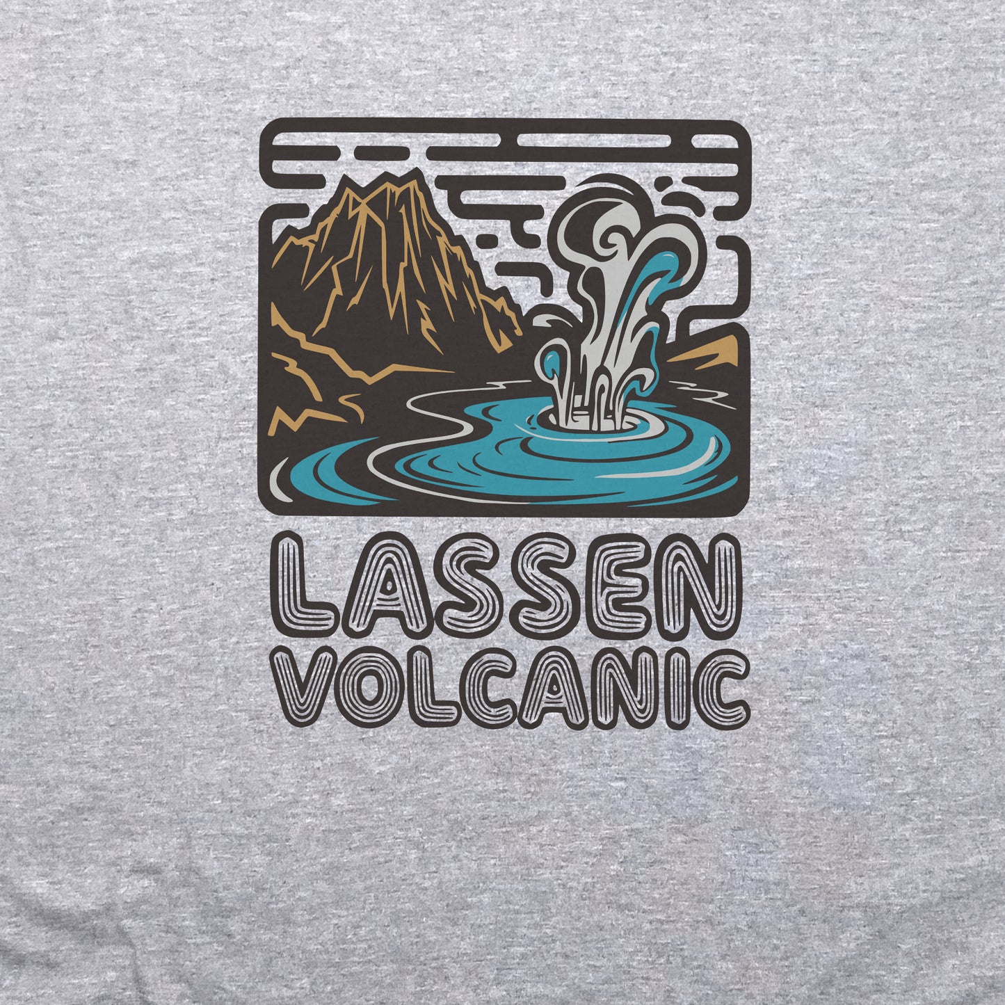 Lassen Volcanic National Park Crewneck Sweatshirt Adventure and Outdoors Themed Sweatshirt