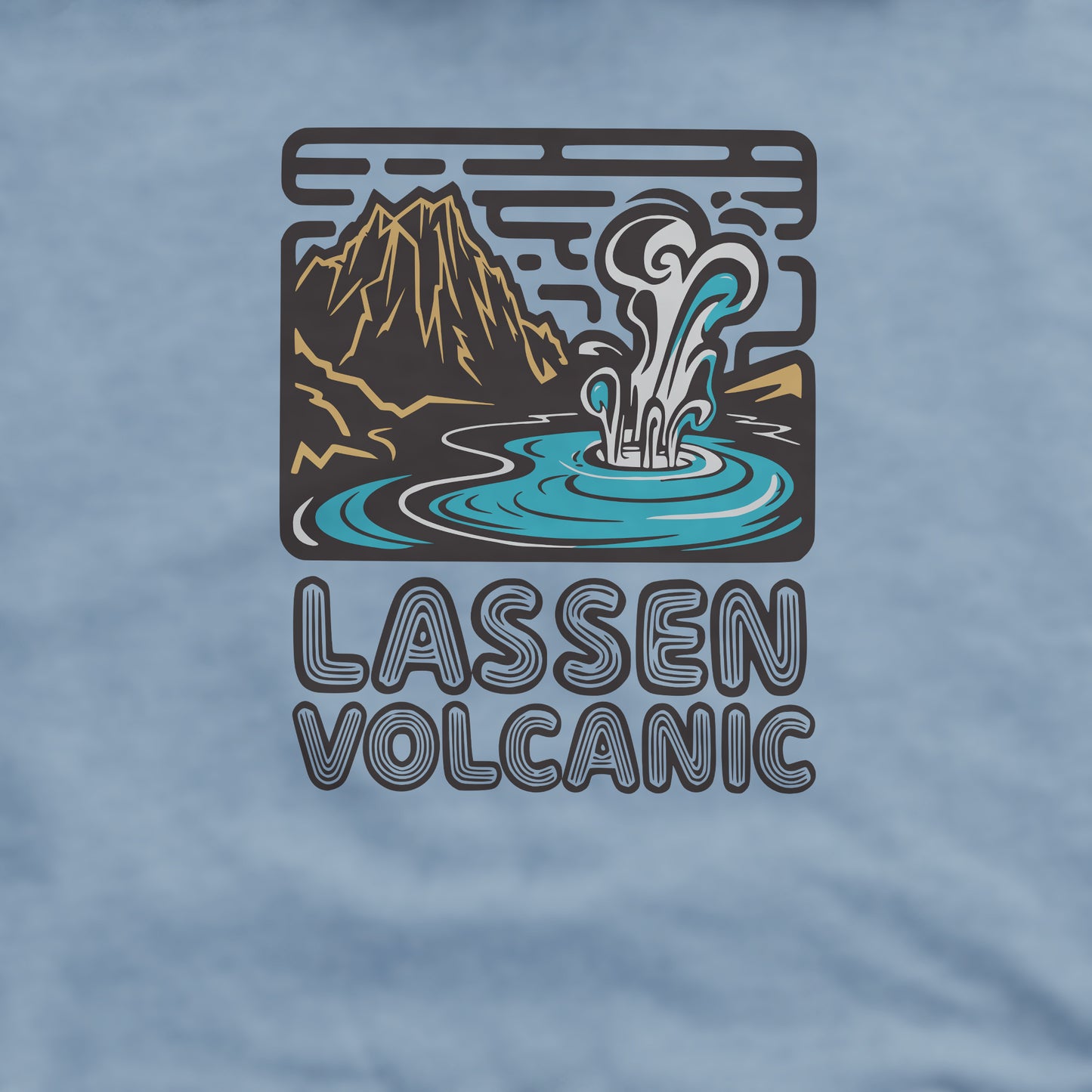 Lassen Volcanic National Park Crewneck Sweatshirt Adventure and Outdoors Themed Sweatshirt