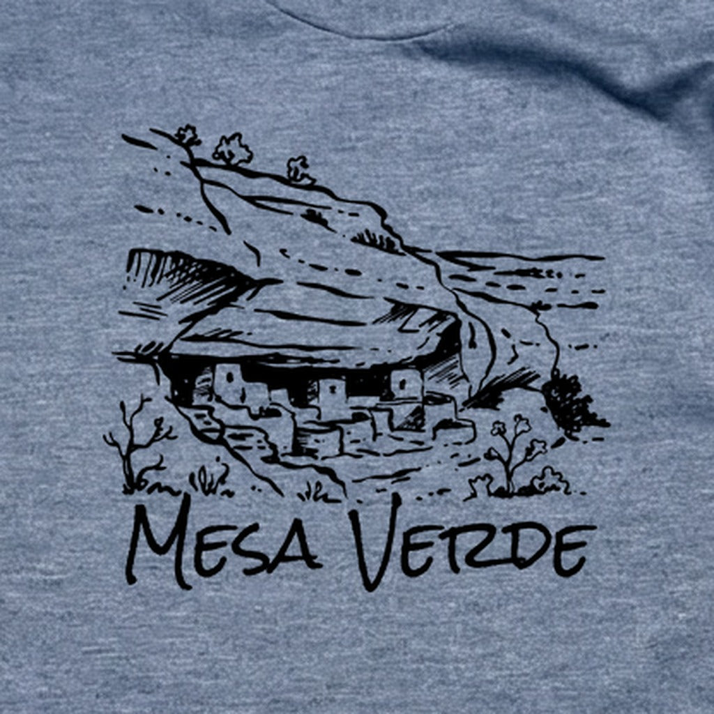Mesa Verde National Park Line Drawing T-Shirt
