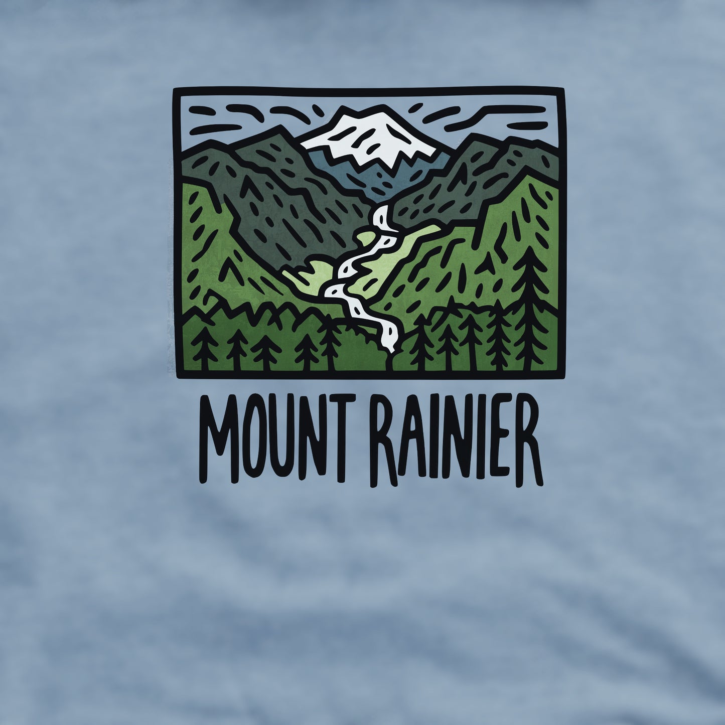 Mount Rainier National Park Crewneck Sweatshirt Adventure and Outdoors Themed Sweatshirt