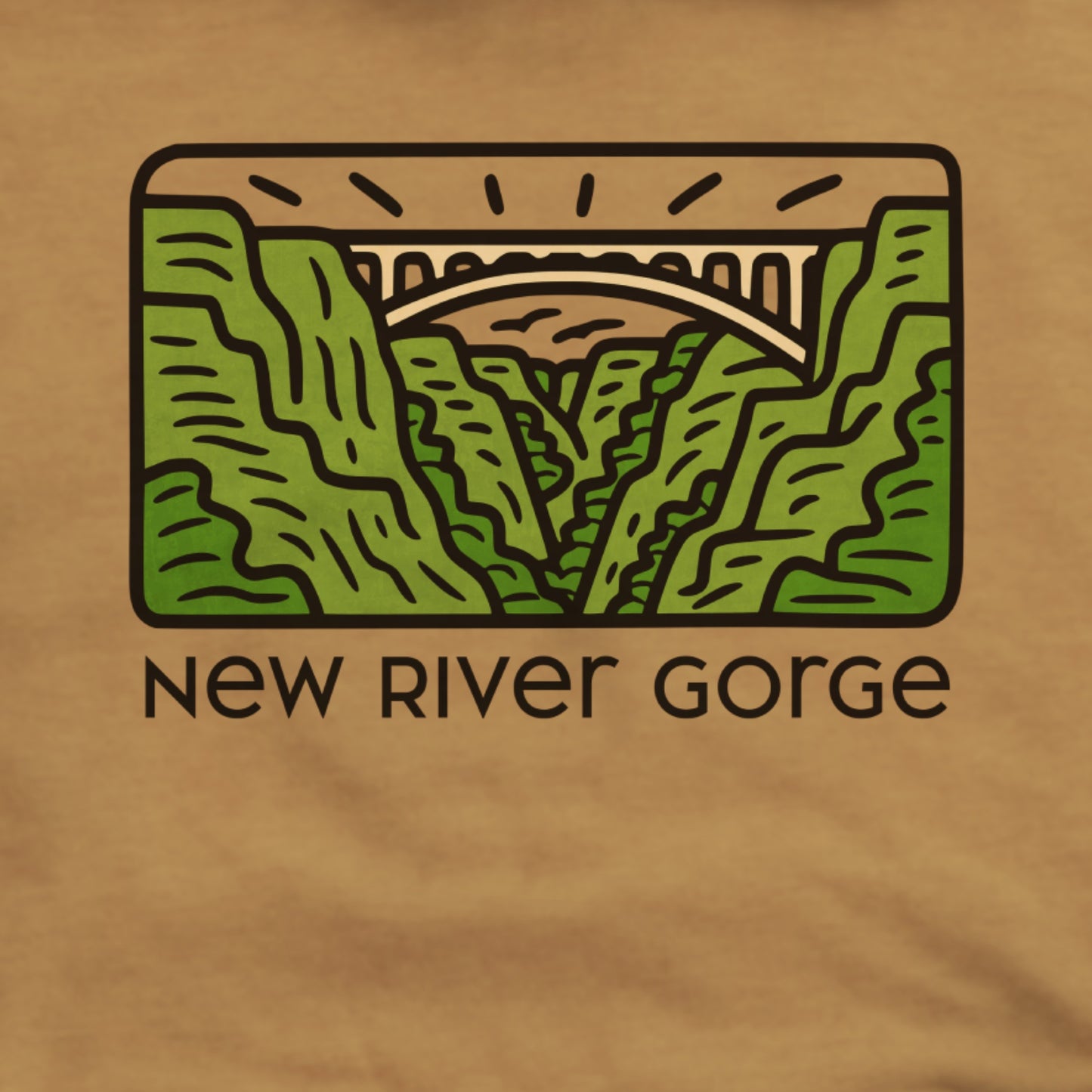 New River Gorge National Park Hoodie Adventure and Outdoors Themed Hoodie