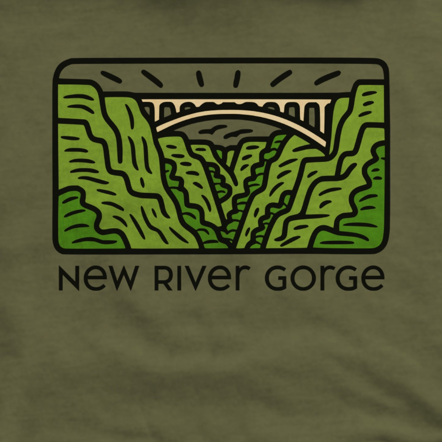 New River Gorge National Park Hoodie Adventure and Outdoors Themed Hoodie