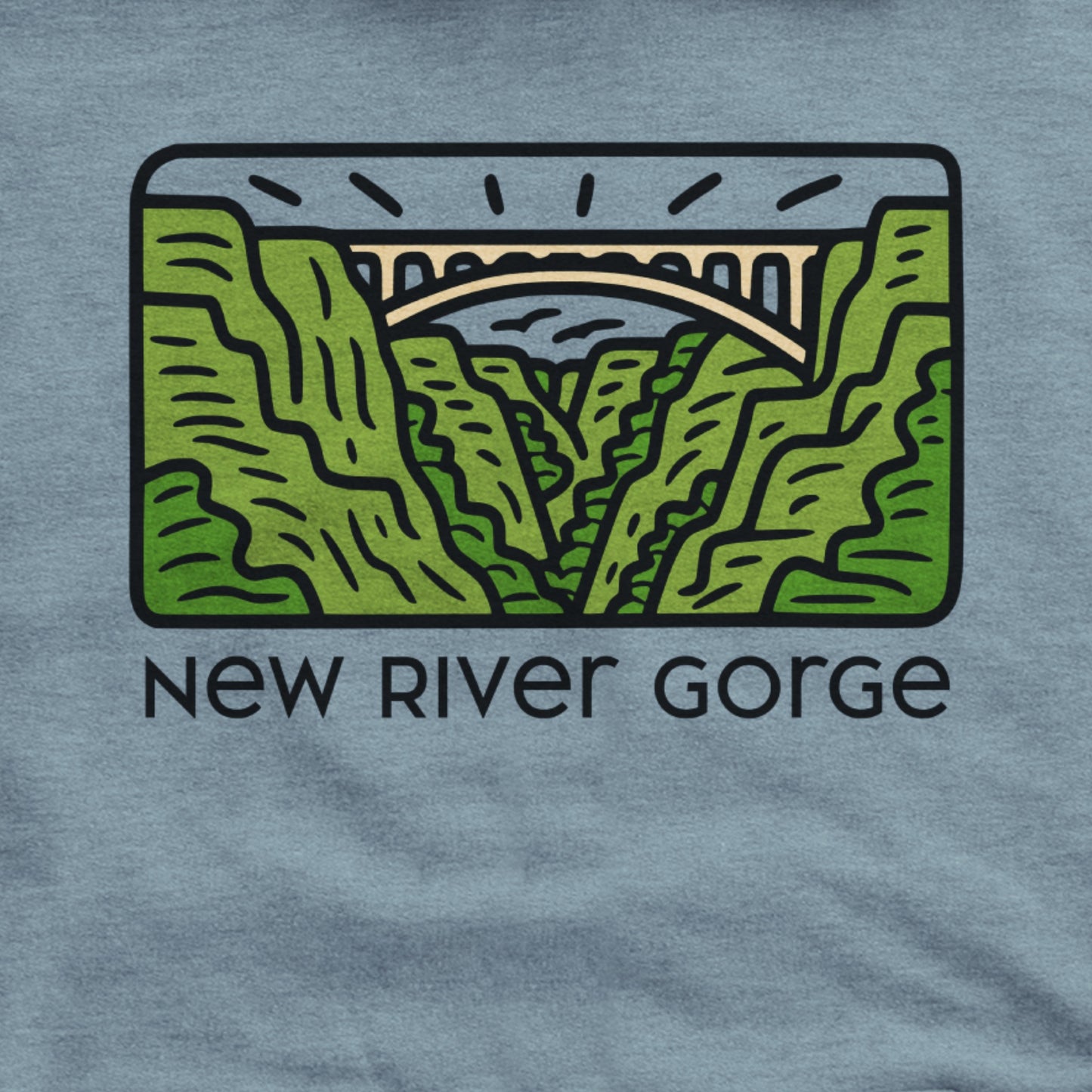 New River Gorge National Park Hoodie Adventure and Outdoors Themed Hoodie