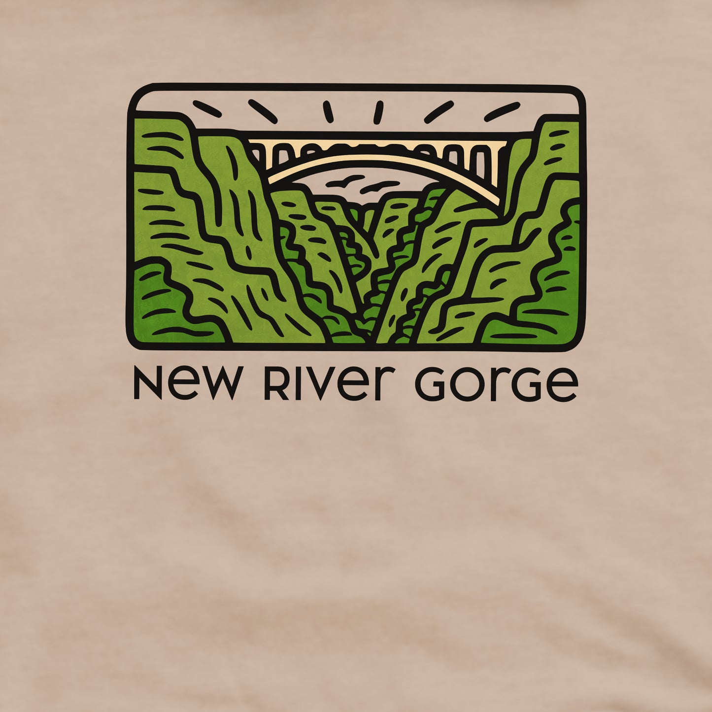 New River Gorge National Park Crewneck Sweatshirt Adventure and Outdoors Themed Sweatshirt