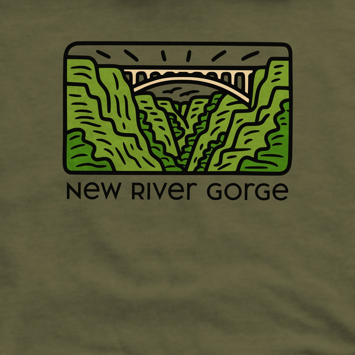 New River Gorge National Park Crewneck Sweatshirt Adventure and Outdoors Themed Sweatshirt