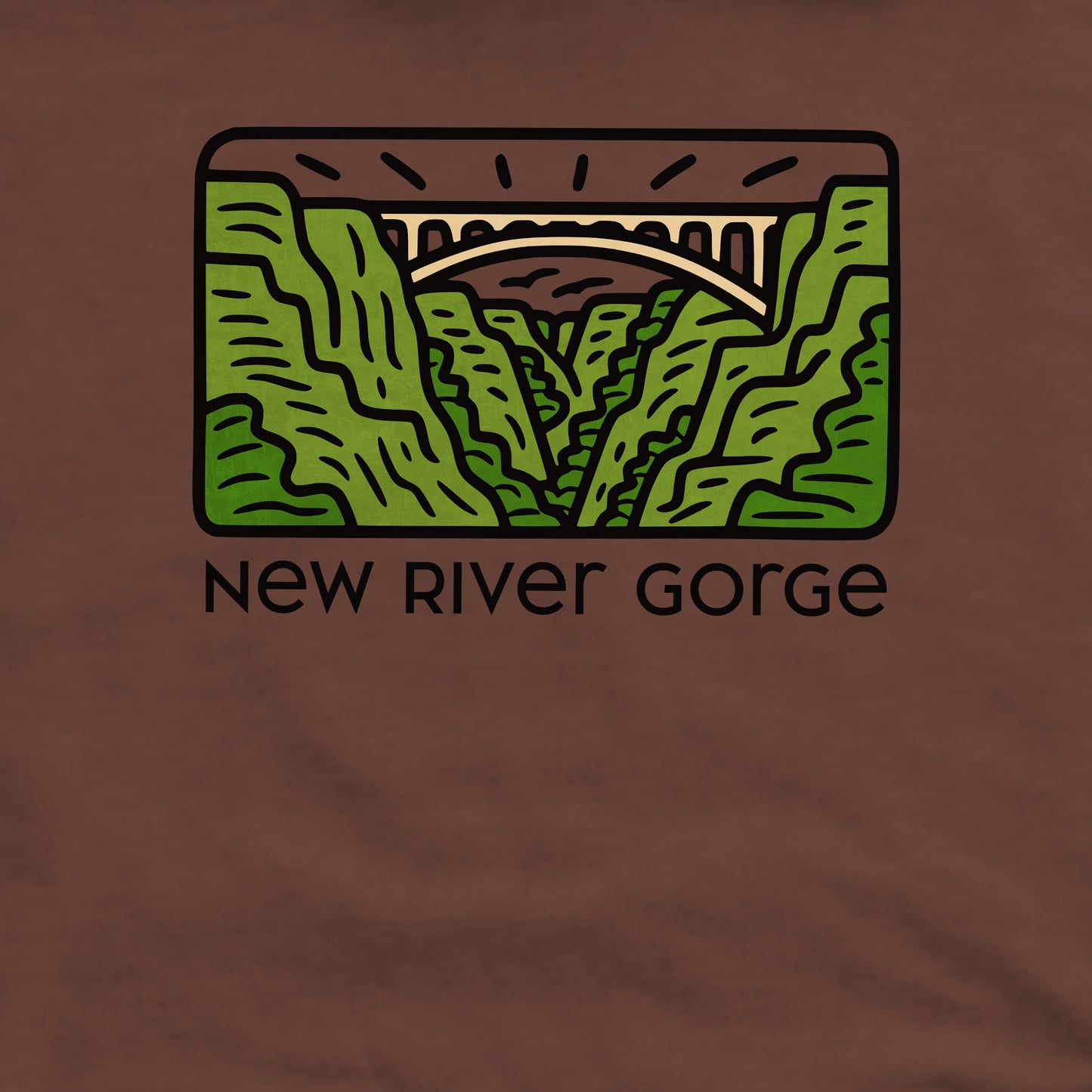 New River Gorge National Park Crewneck Sweatshirt Adventure and Outdoors Themed Sweatshirt
