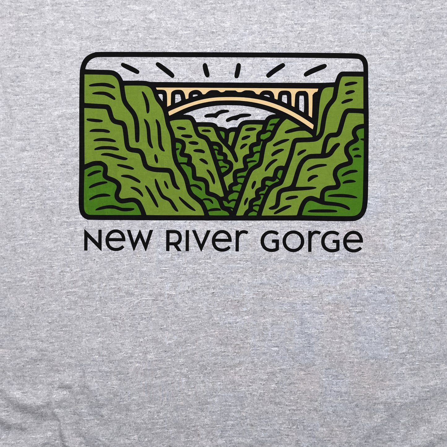 New River Gorge National Park Crewneck Sweatshirt Adventure and Outdoors Themed Sweatshirt