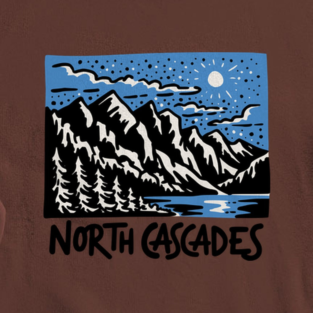 North Cascades at Night Crewneck Sweatshirt