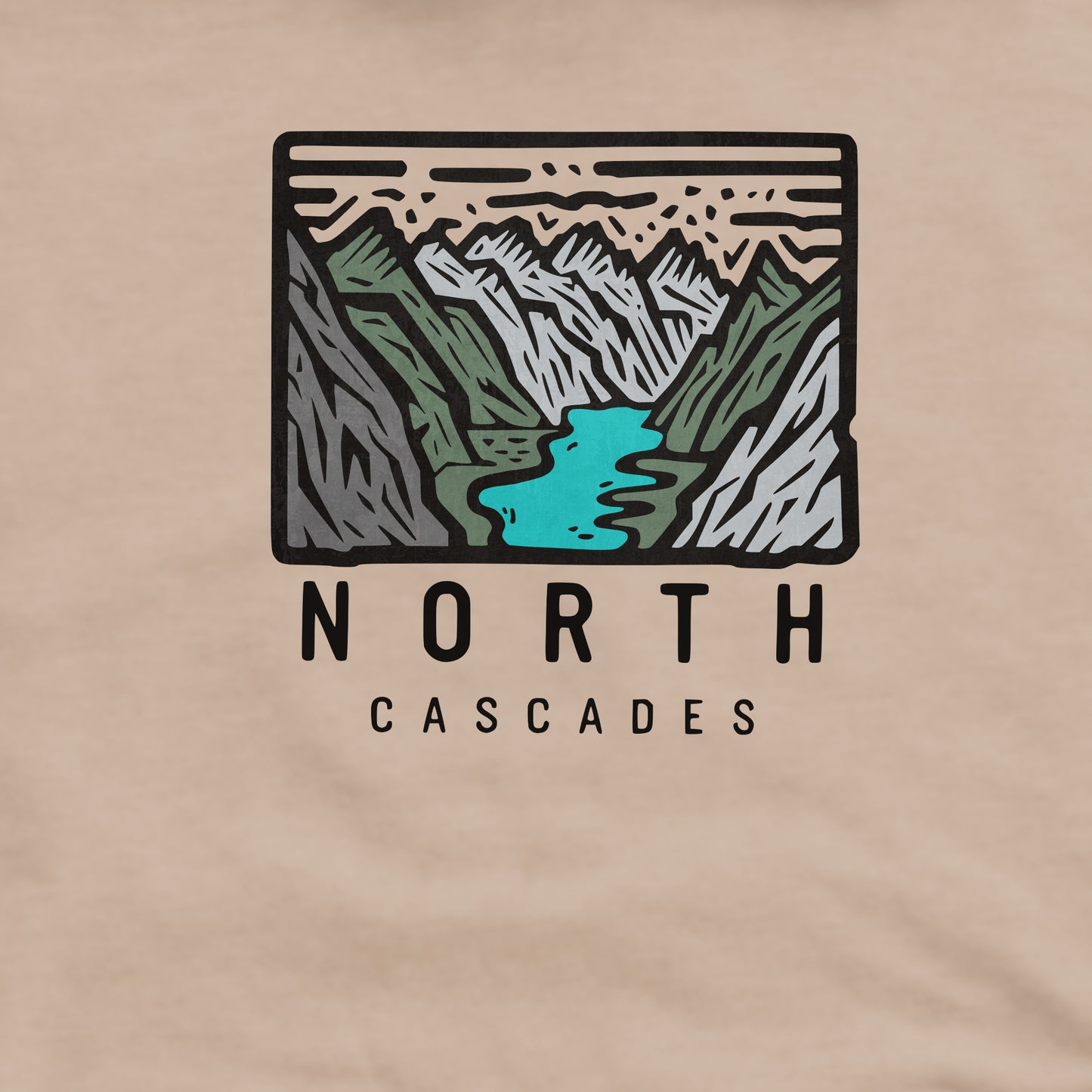 North Cascades National Park Crewneck Sweatshirt Adventure and Outdoors Themed Sweatshirt