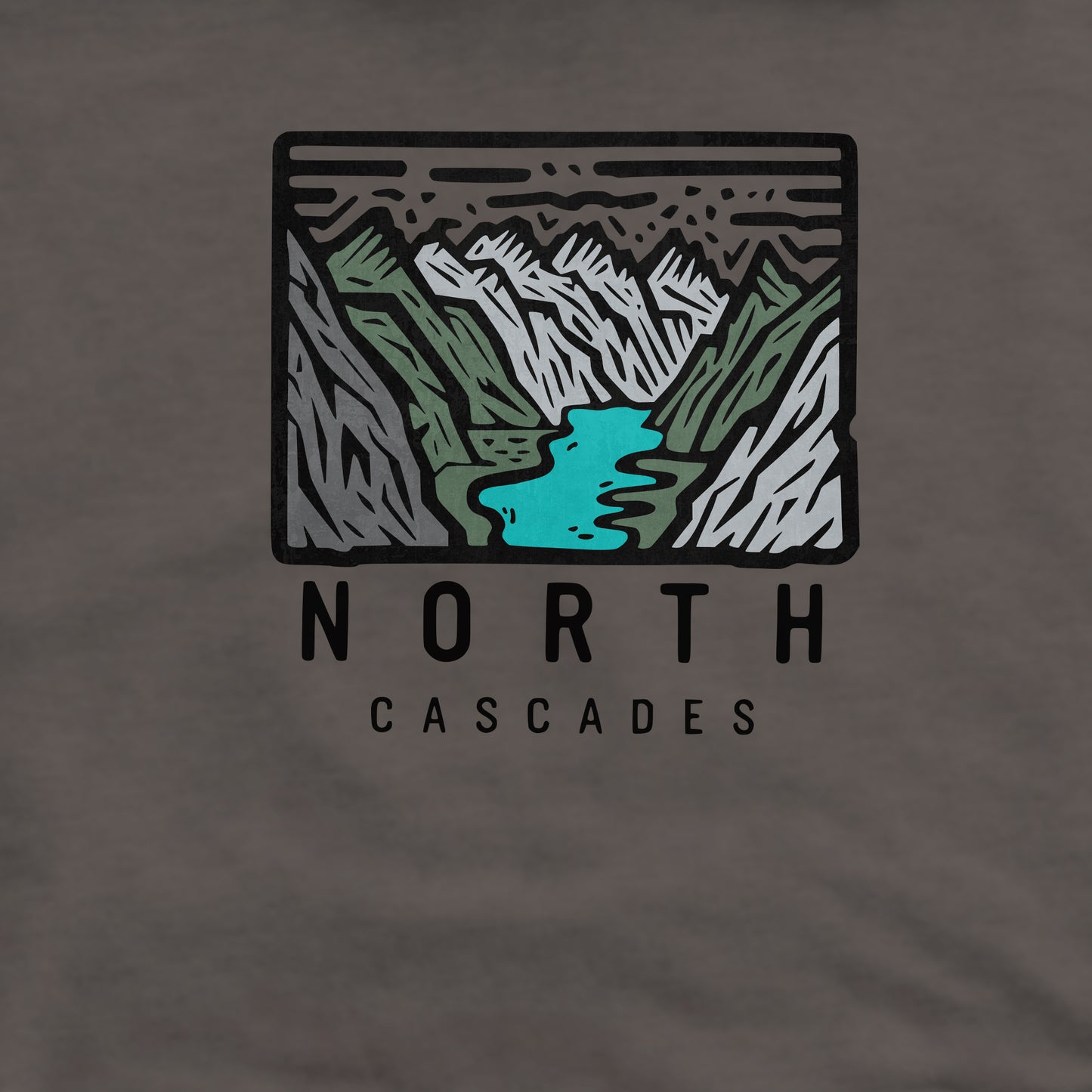 North Cascades National Park Crewneck Sweatshirt Adventure and Outdoors Themed Sweatshirt