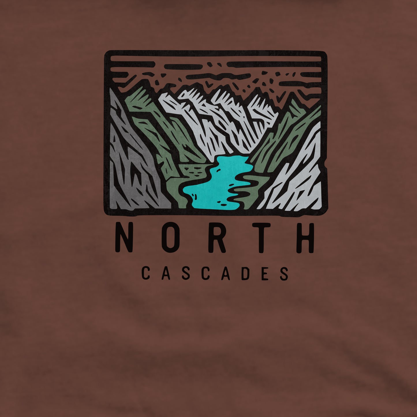 North Cascades National Park Crewneck Sweatshirt Adventure and Outdoors Themed Sweatshirt