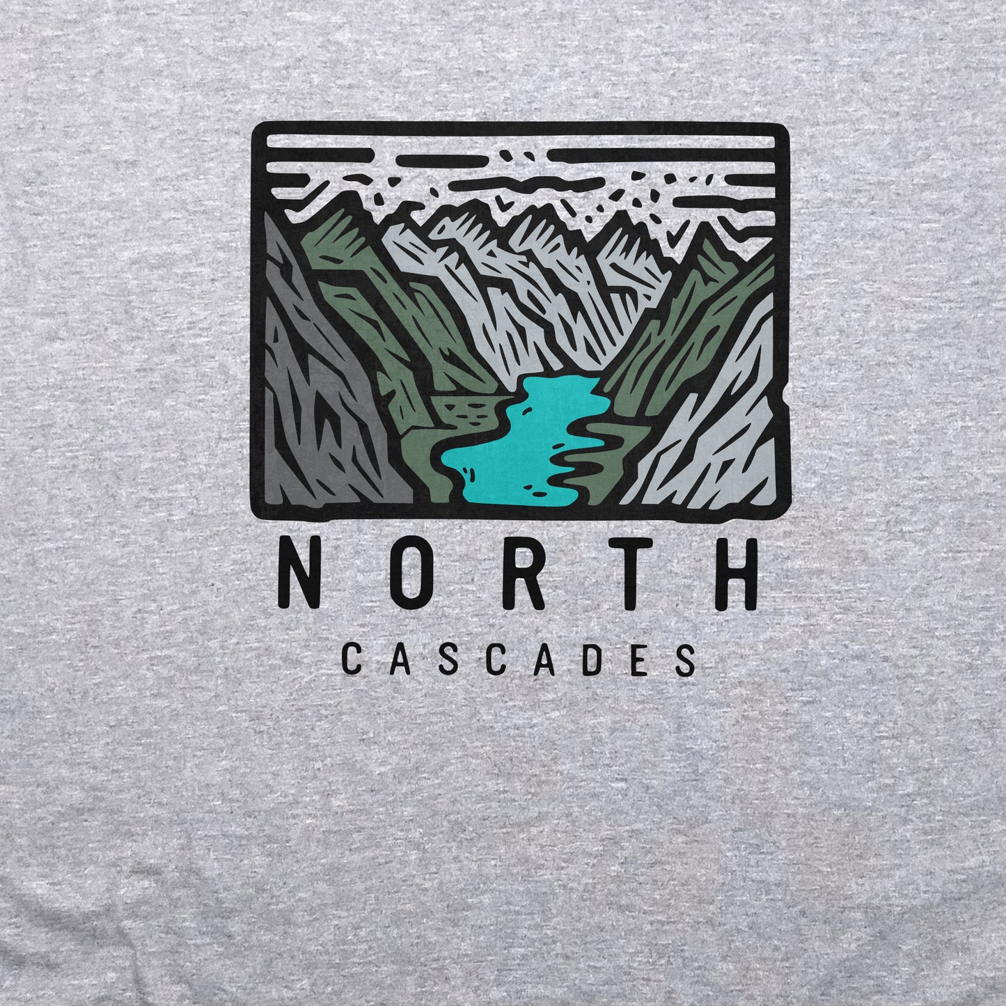North Cascades National Park Crewneck Sweatshirt Adventure and Outdoors Themed Sweatshirt
