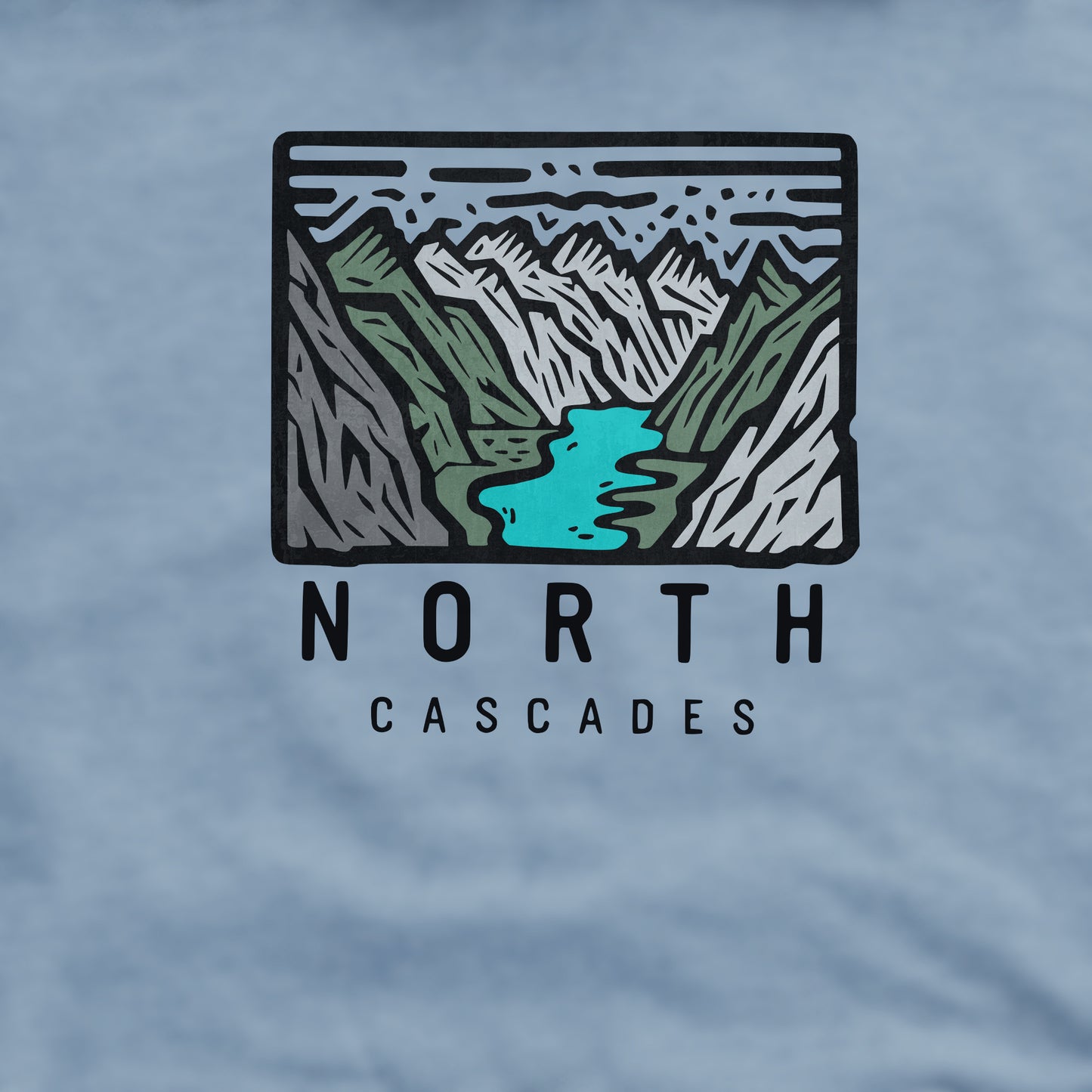 North Cascades National Park Crewneck Sweatshirt Adventure and Outdoors Themed Sweatshirt