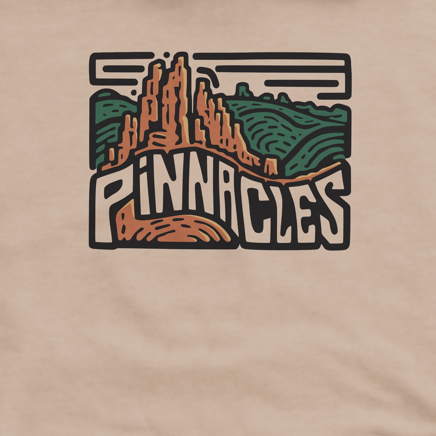 Pinnacles National Park Crewneck Sweatshirt Adventure and Outdoors Themed Sweatshirt