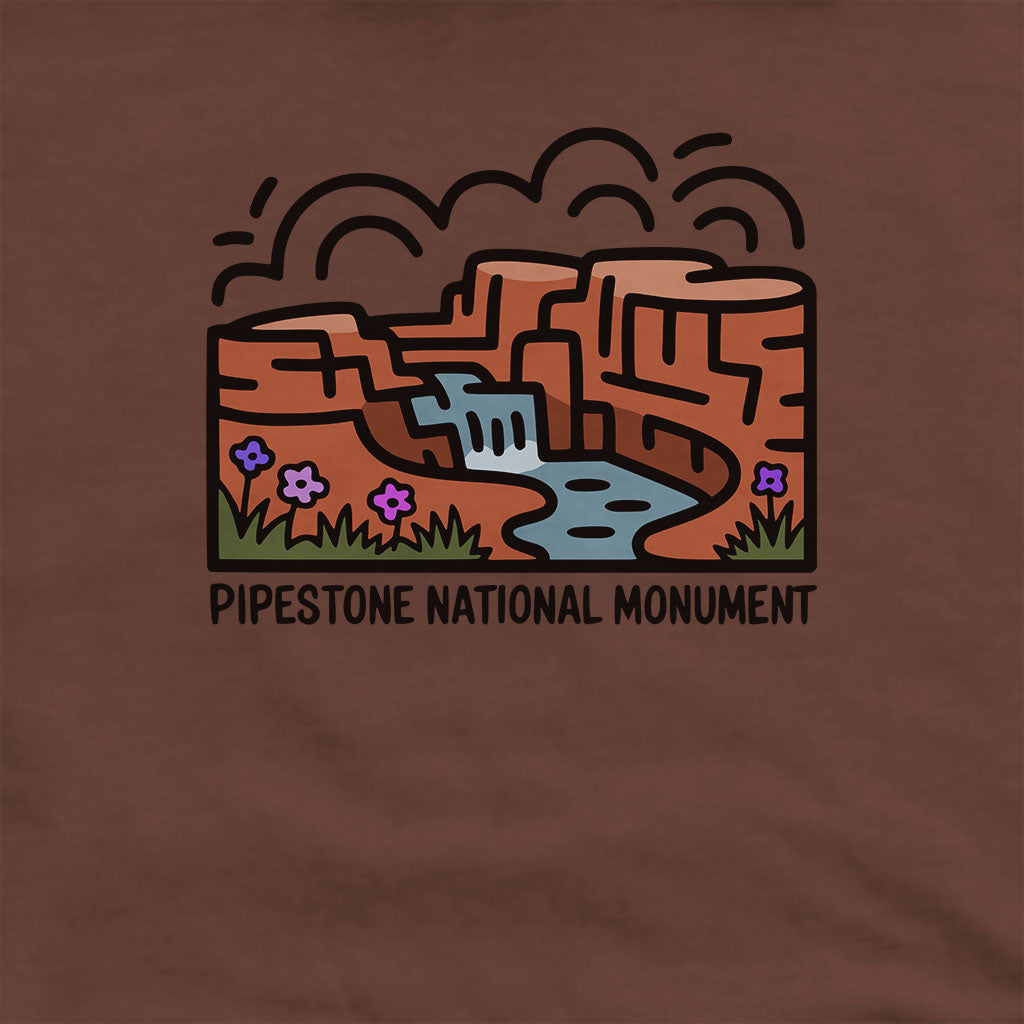 Pipestone National Monument Hoodie Adventure and Outdoors Themed Hoodie