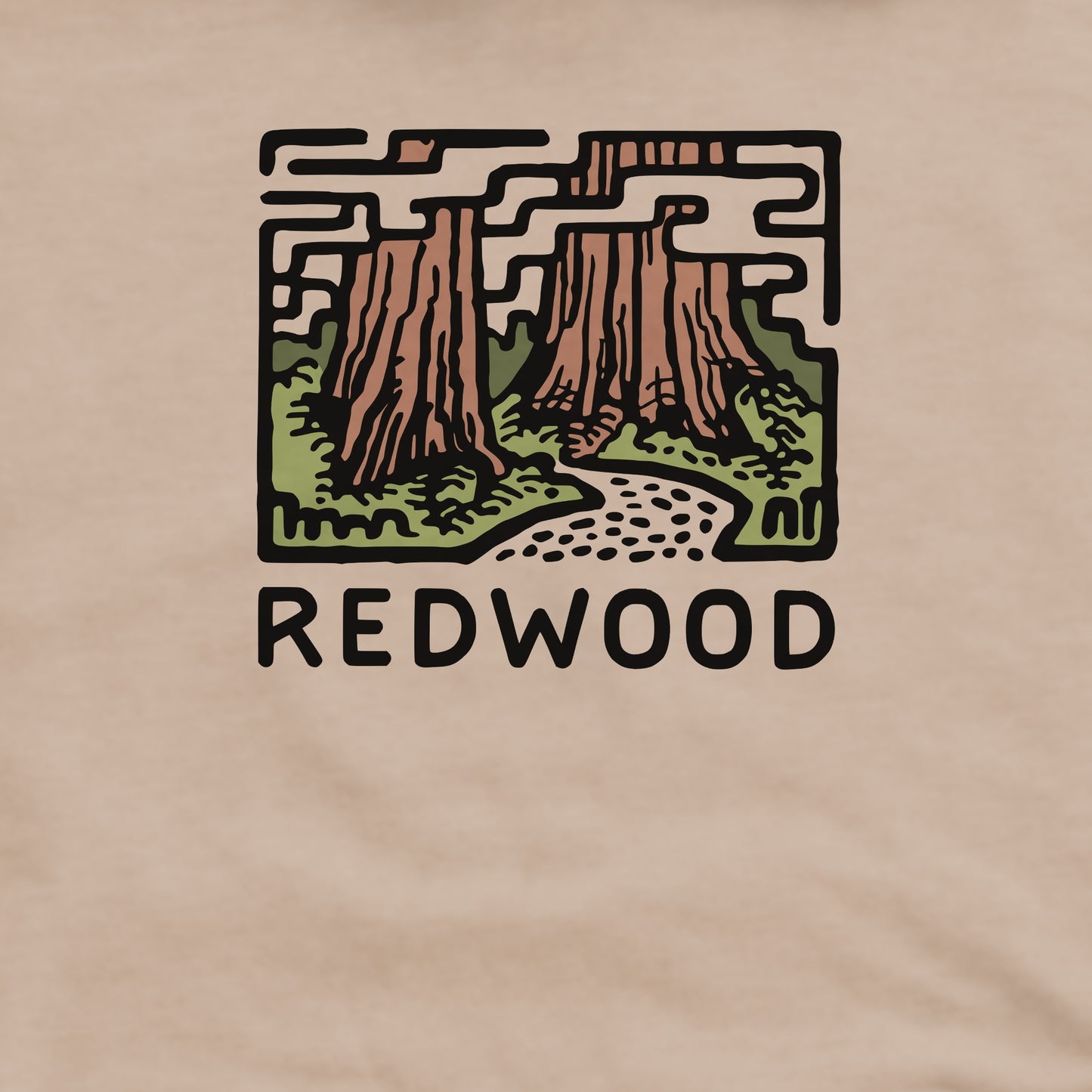 Redwood National Park Crewneck Sweatshirt Adventure and Outdoors Themed Sweatshirt