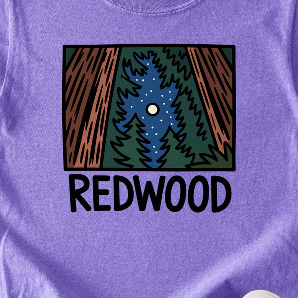 Redwood at Night Kids Cotton T-Shirt