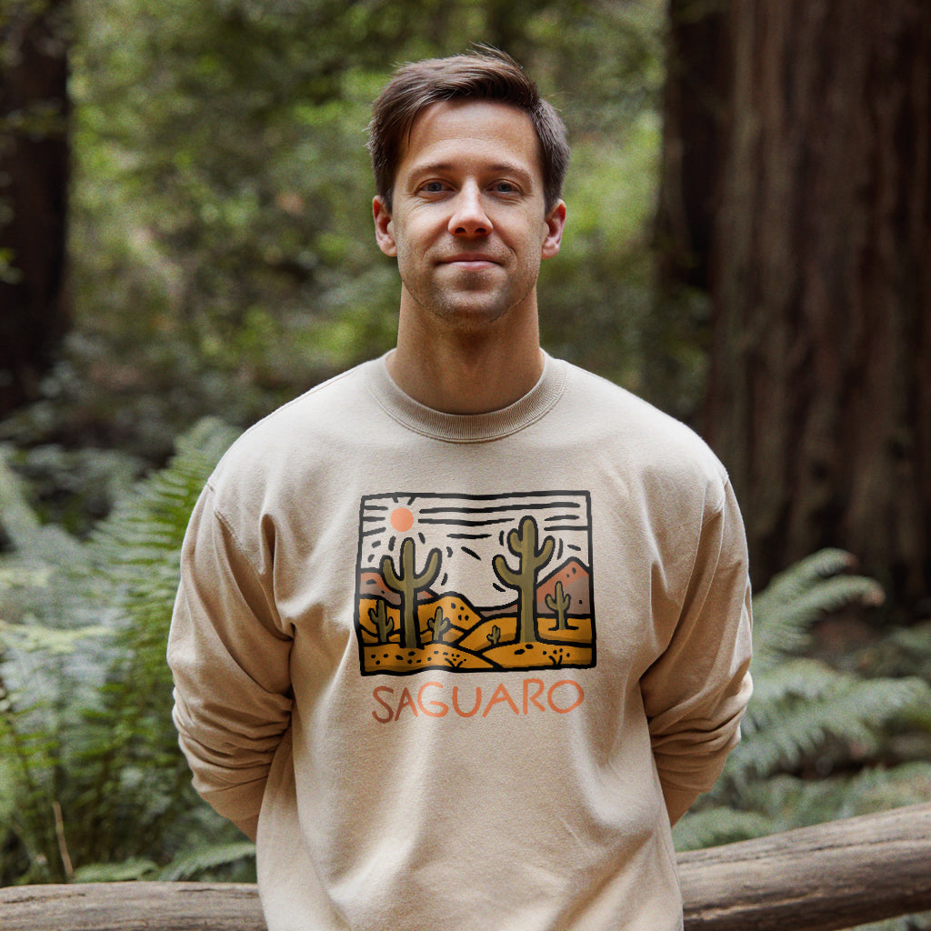 Saguaro National Park Crewneck Sweatshirt Adventure and Outdoors Themed Sweatshirt