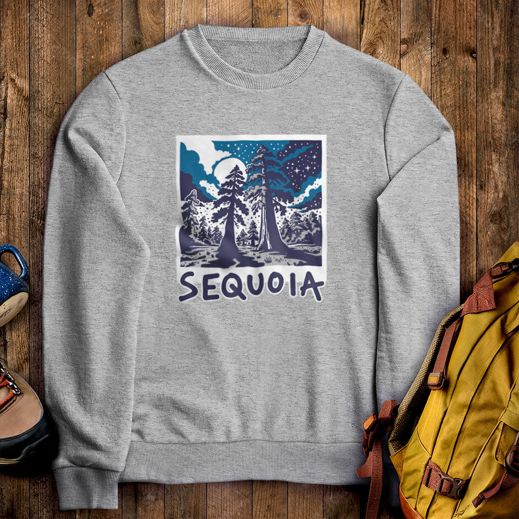 Sequoia at Night Crewneck Sweatshirt
