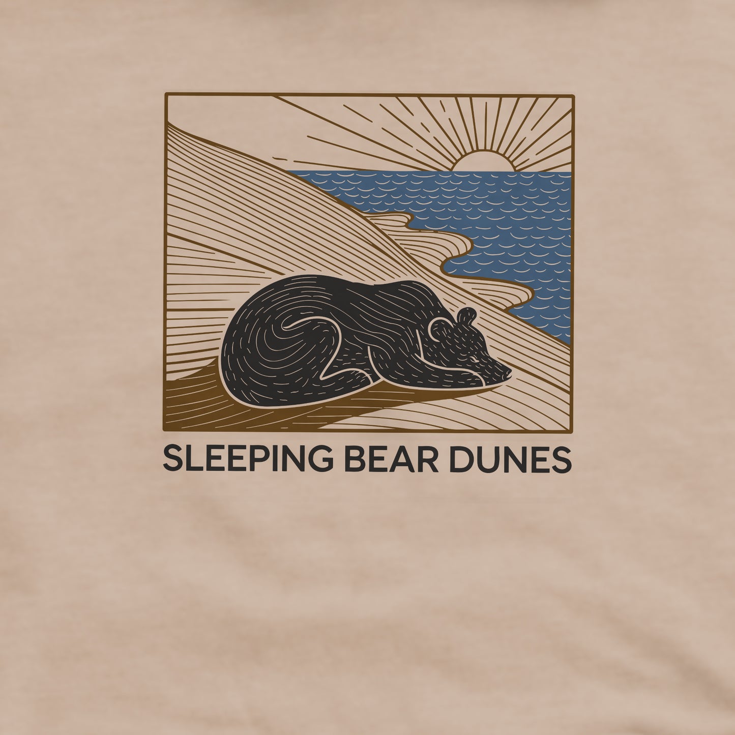 Sleeping Bear Dunes National Lakeshore Crewneck Sweatshirt Adventure and Outdoors Themed Sweatshirt